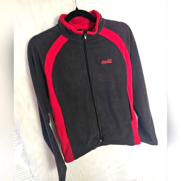 Coca-Cola Triple Logo Fleece Zip-Up Shell - Picture 2 of 8